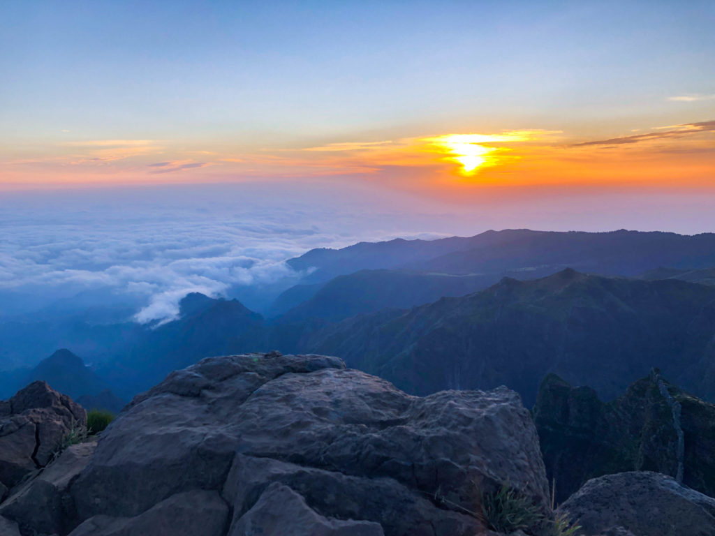 Image Pico do Arieiro lever de soleil